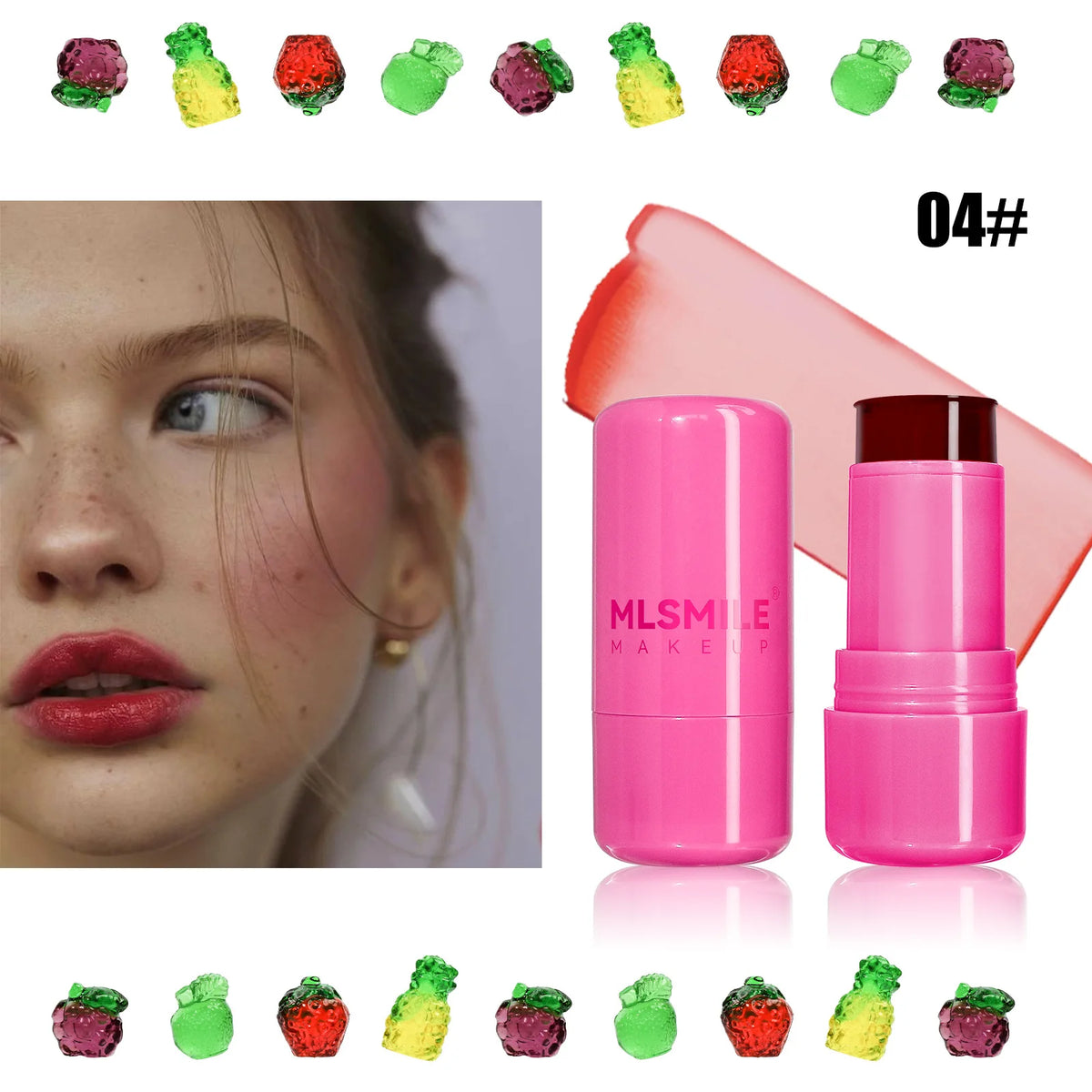 04 Color Water Jelly Tint Lip & Cheek Stick – Sheer Gloss Stain
