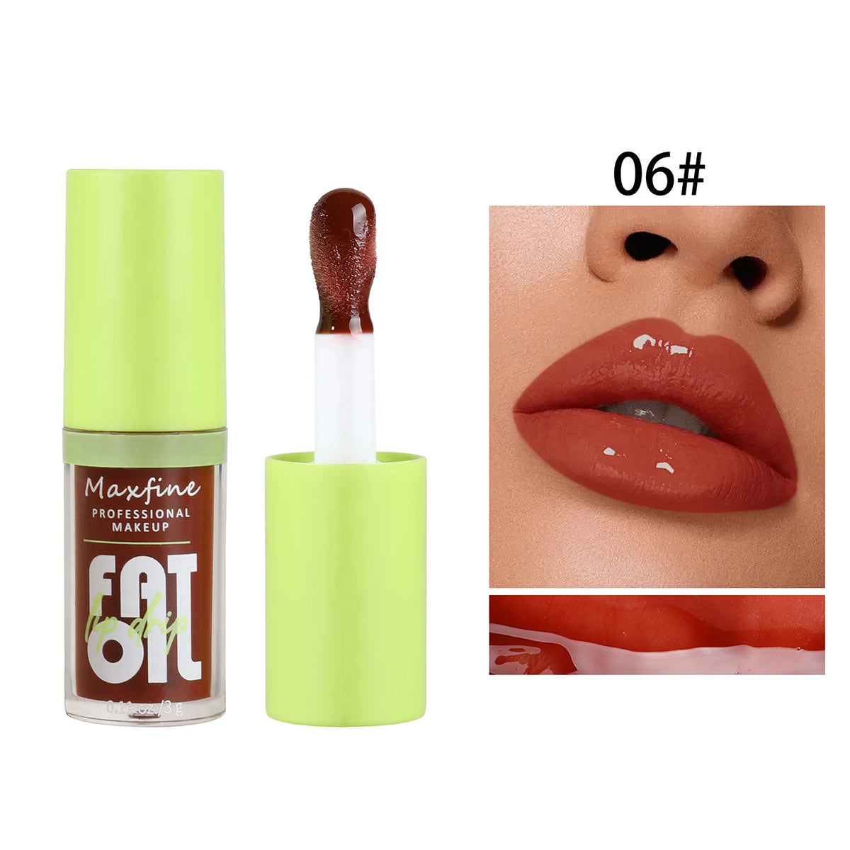 06 Color Waterproof Long-Lasting Liquid Lip Gloss