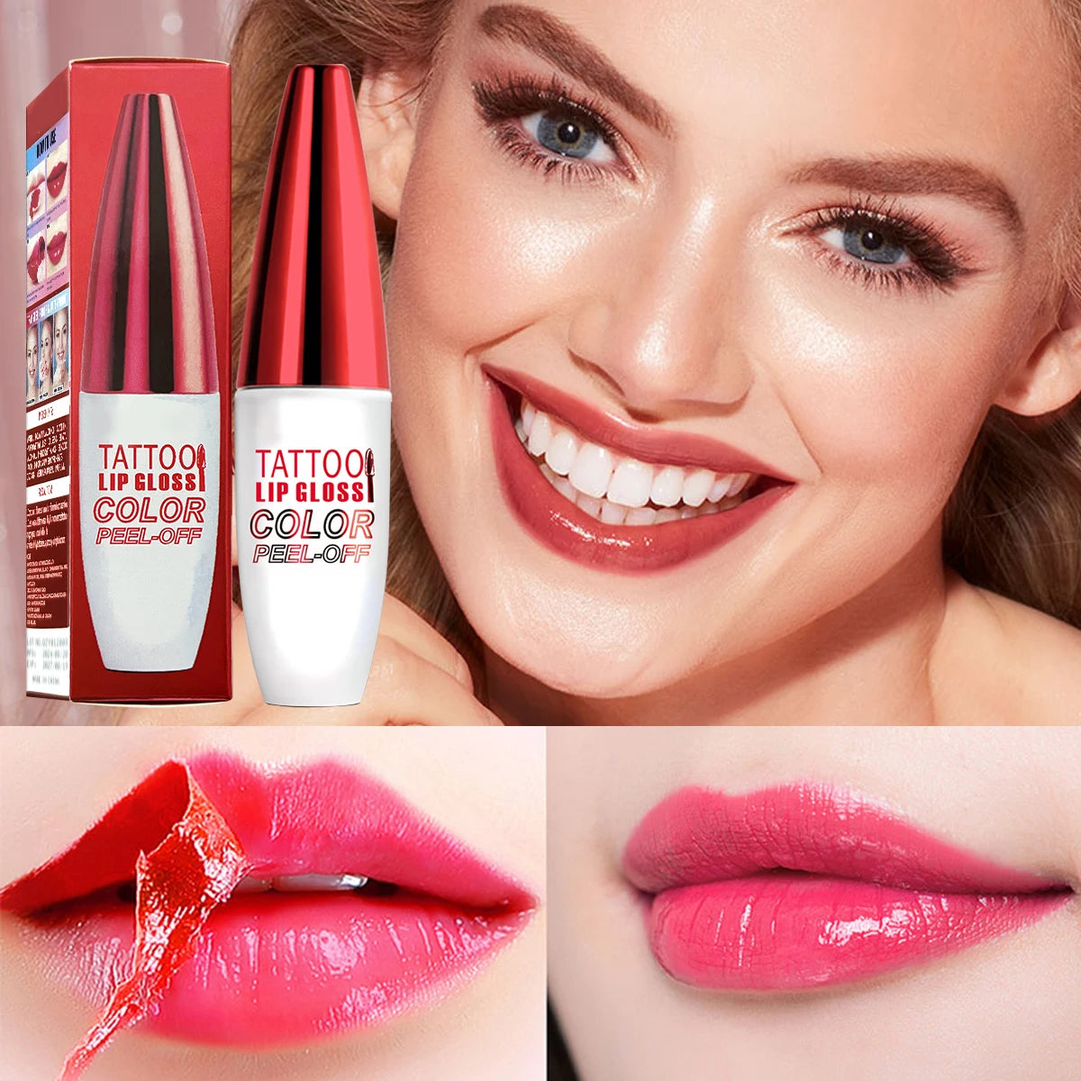Peel Off Lip Stain Set – Long-Lasting Matte Tint
