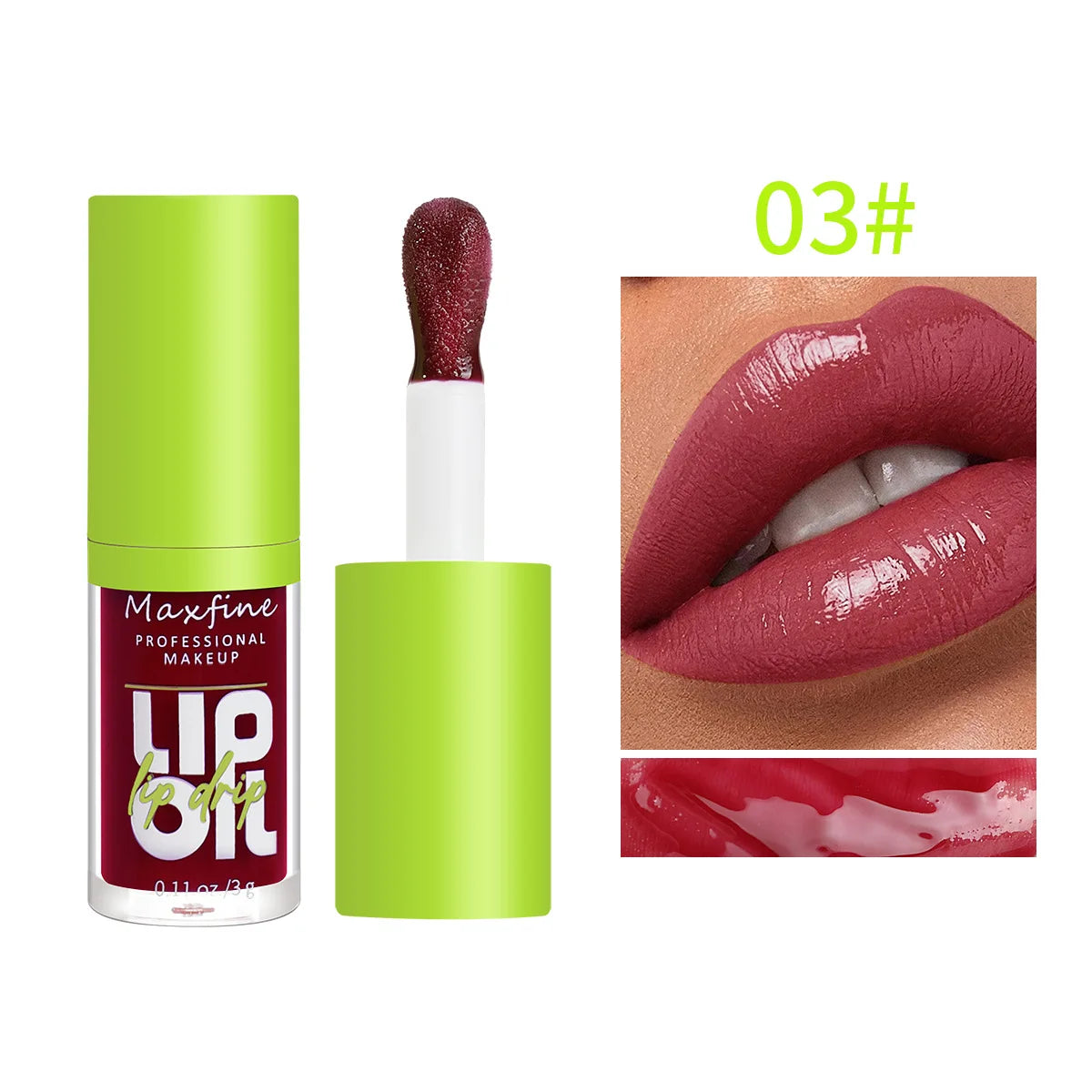 03 Color Waterproof Long-Lasting Liquid Lip Gloss